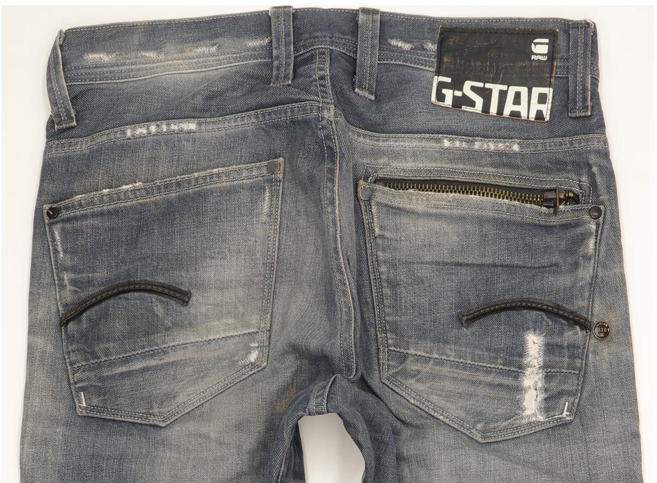 G-Star Attacc Men Blue Straight Regular Jeans W30 L34