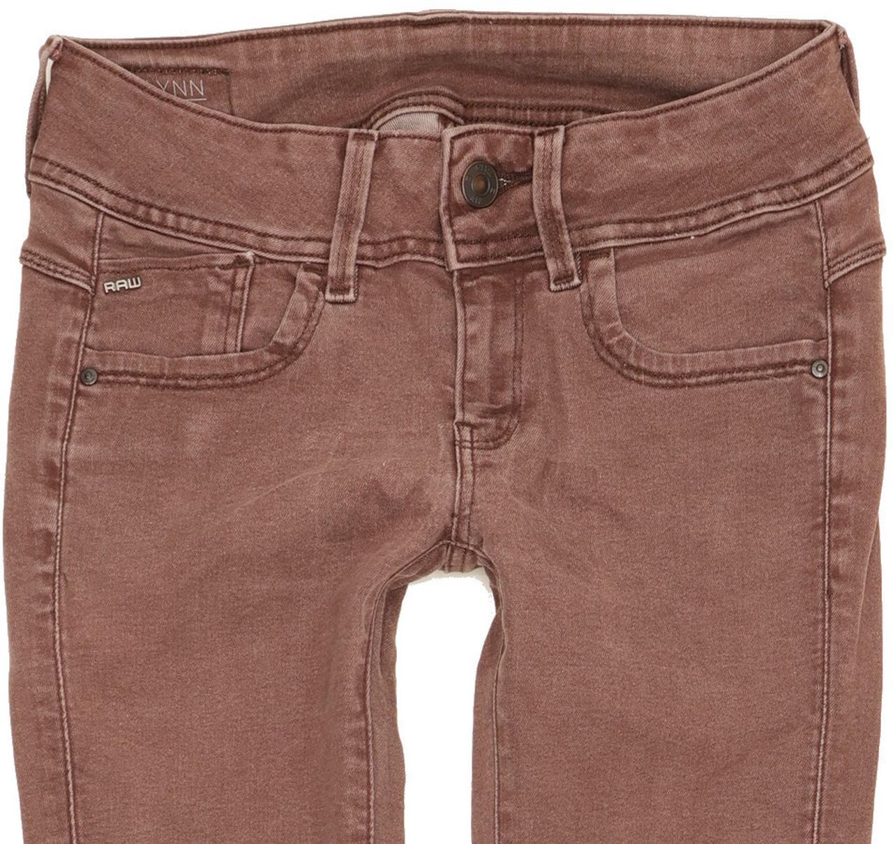 G-Star Lynn Mid Women Purple Skinny Slim Stretch Jeans W25 L30