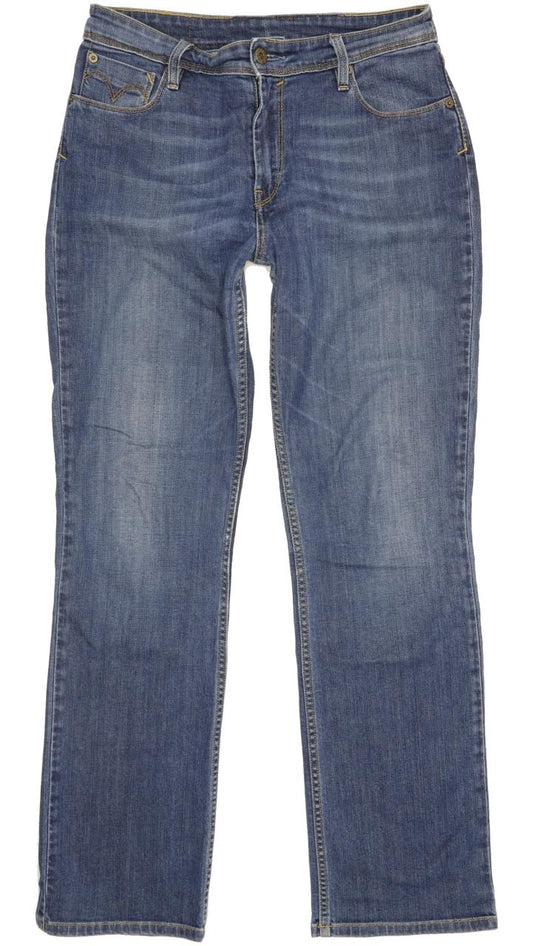 Levi's 627 Women Blue Straight Regular Stretch Jeans W29 L31