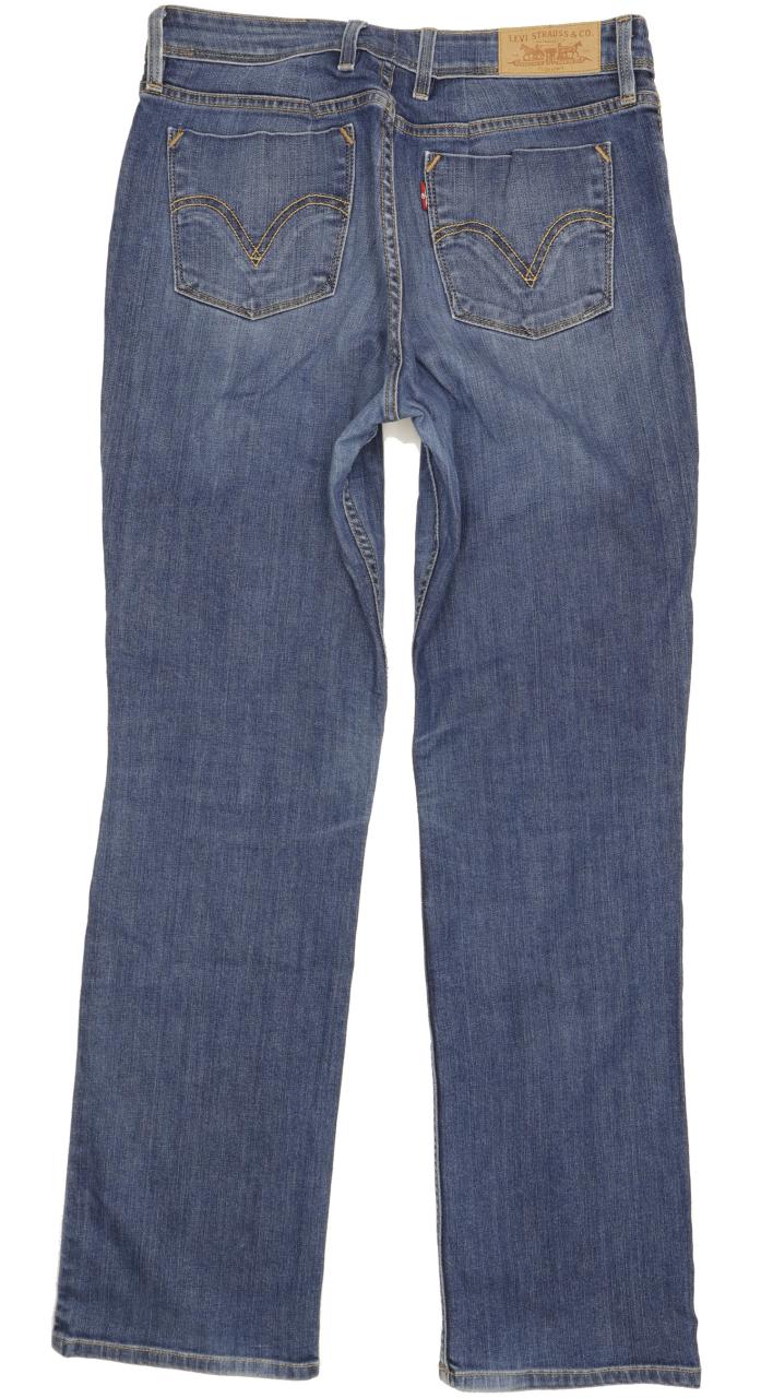 Levi's 627 Women Blue Straight Regular Stretch Jeans W29 L31