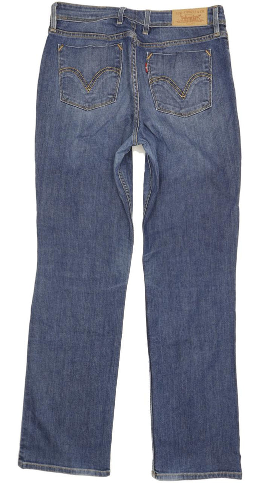 Levi's 627 Women Blue Straight Regular Stretch Jeans W29 L31