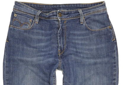 Levi's 627 Women Blue Straight Regular Stretch Jeans W29 L31