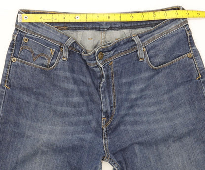 Levi's 627 Women Blue Straight Regular Stretch Jeans W29 L31