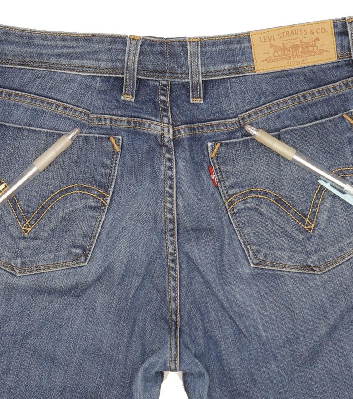 Levi's 627 Women Blue Straight Regular Stretch Jeans W29 L31