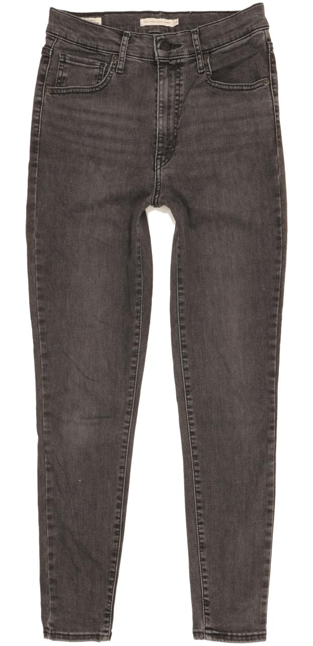 Levi's Mile Charcoal Skinny Slim Stretch Jeans High Waisted W29 L28
