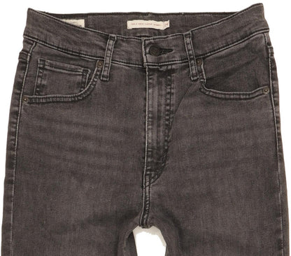 Levi's Mile Charcoal Skinny Slim Stretch Jeans High Waisted W29 L28