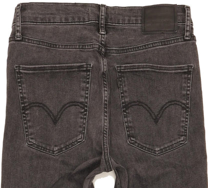 Levi's Mile Charcoal Skinny Slim Stretch Jeans High Waisted W29 L28