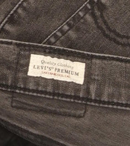 Levi's Mile Charcoal Skinny Slim Stretch Jeans High Waisted W29 L28