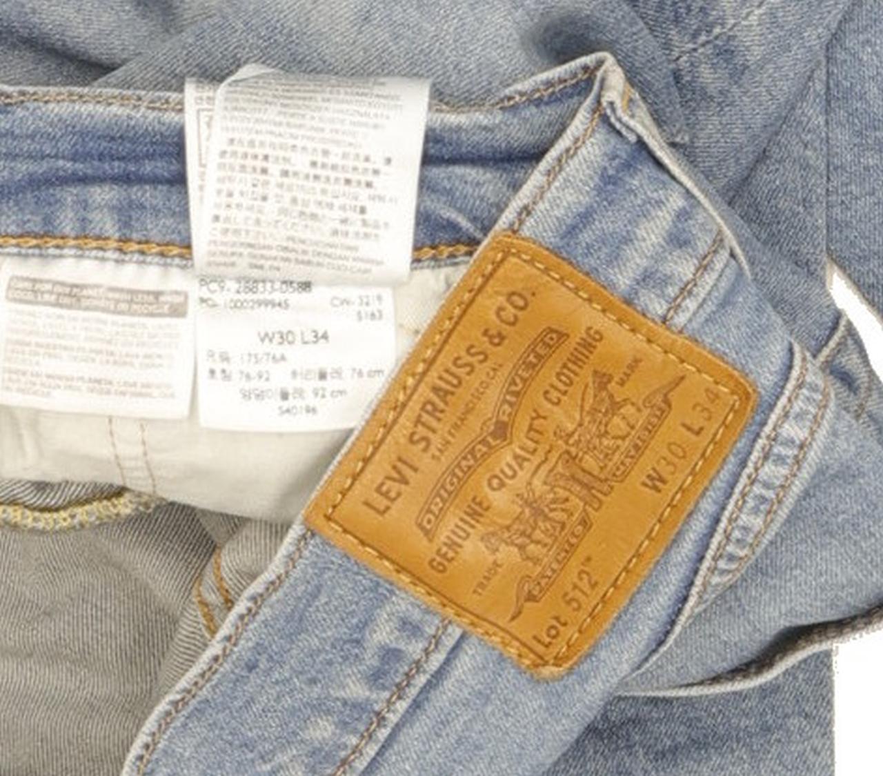 Levi's 512 Men Blue Tapered Slim Stretch Jeans W30 L32