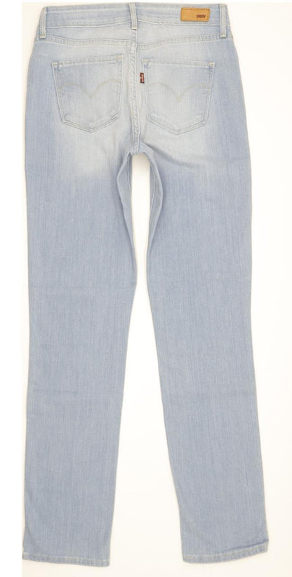 Levi's Demi Curve Women Blue Straight Slim Stretch Jeans W26 L31