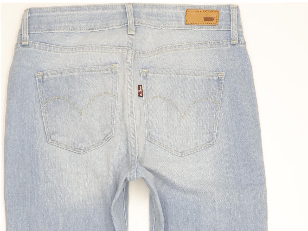 Levi's Demi Curve Women Blue Straight Slim Stretch Jeans W26 L31