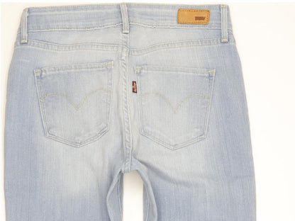Levi's Demi Curve Women Blue Straight Slim Stretch Jeans W26 L31