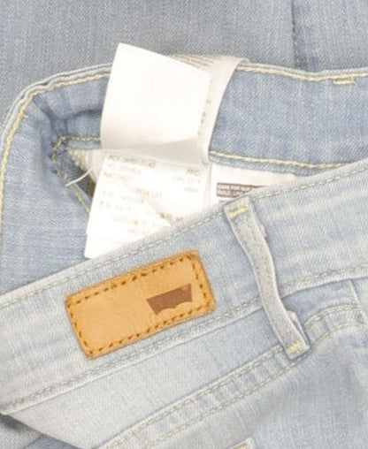 Levi's Demi Curve Women Blue Straight Slim Stretch Jeans W26 L31