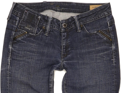 G-Star Women Navy Skinny Slim Stretch Jeans W28 L30