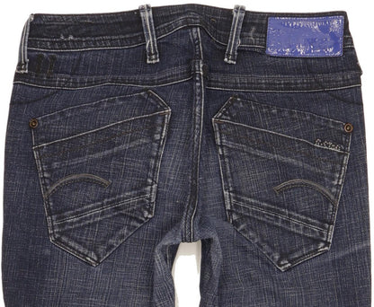 G-Star Women Navy Skinny Slim Stretch Jeans W28 L30