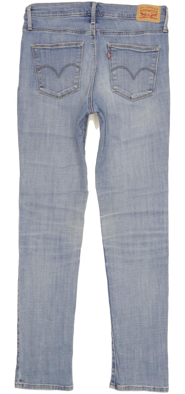 Levi's Slimming Women Blue Straight Slim Stretch Jeans W30 L32