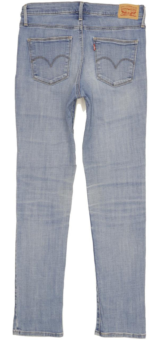 Levi's Slimming Women Blue Straight Slim Stretch Jeans W30 L32