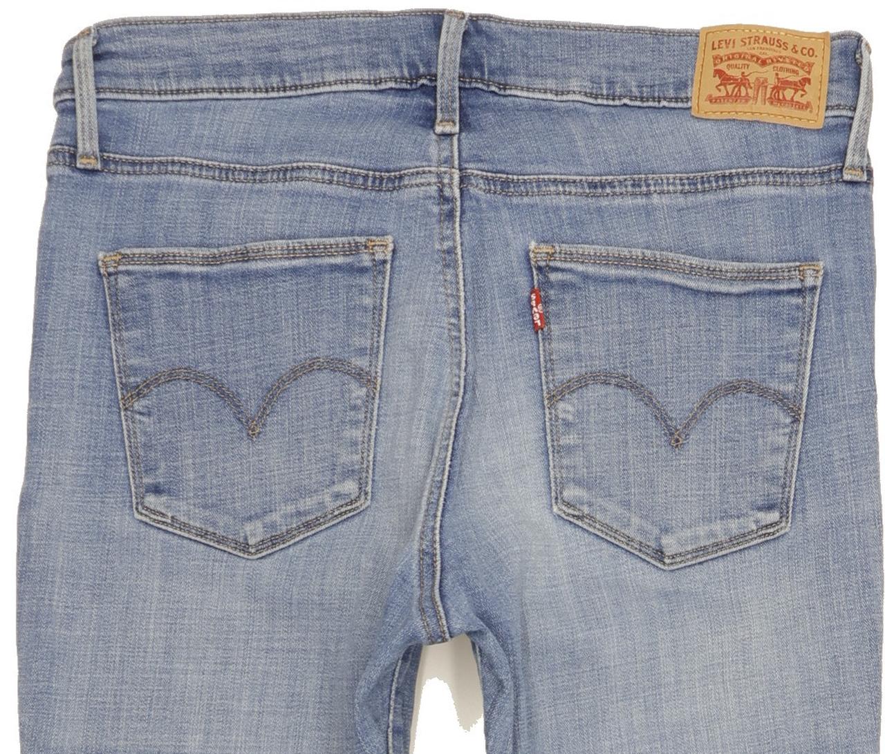 Levi's Slimming Women Blue Straight Slim Stretch Jeans W30 L32