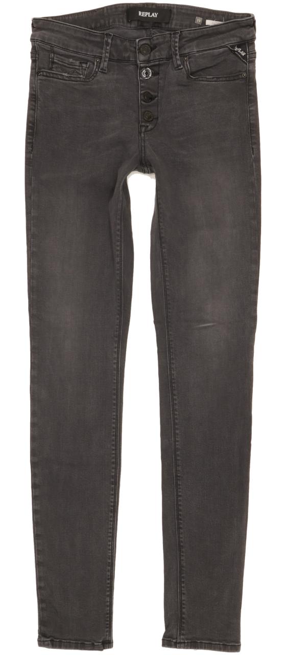 Replay Luzien Women Grey Skinny Slim Stretch Jeans W29 L31