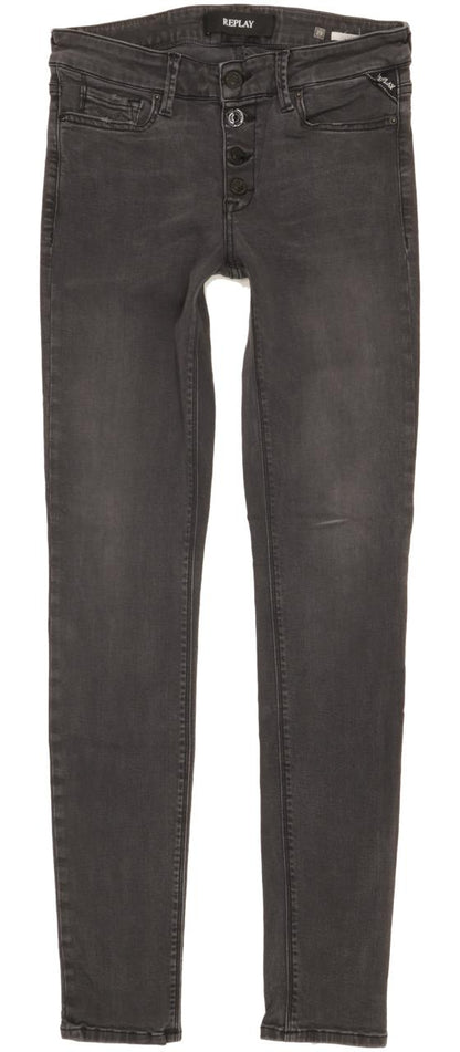Replay Luzien Women Grey Skinny Slim Stretch Jeans W29 L31