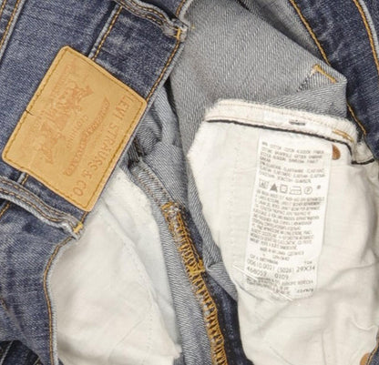 Levi's 610 Women Blue Straight Slim Stretch Jeans W29 L32