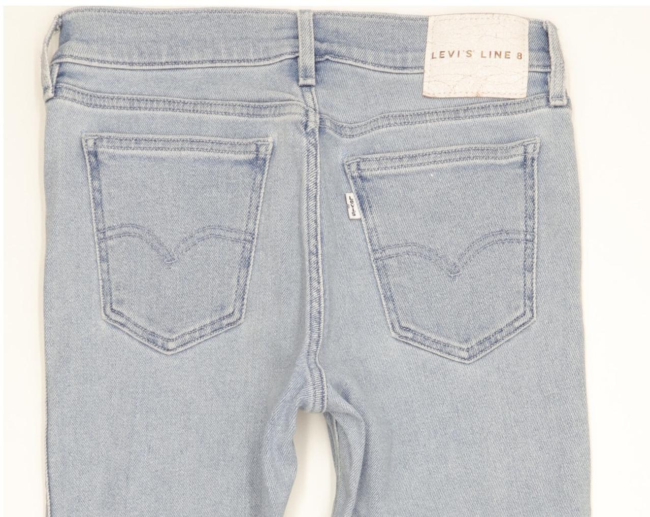 Levi's Line 8 Men Blue Skinny Slim Jeans W28 L31