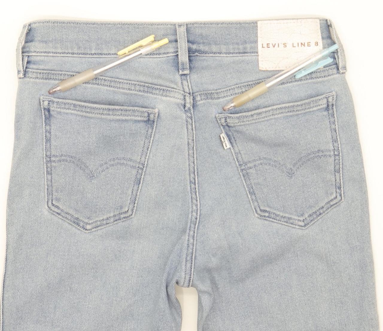 Levi's Line 8 Men Blue Skinny Slim Jeans W28 L31