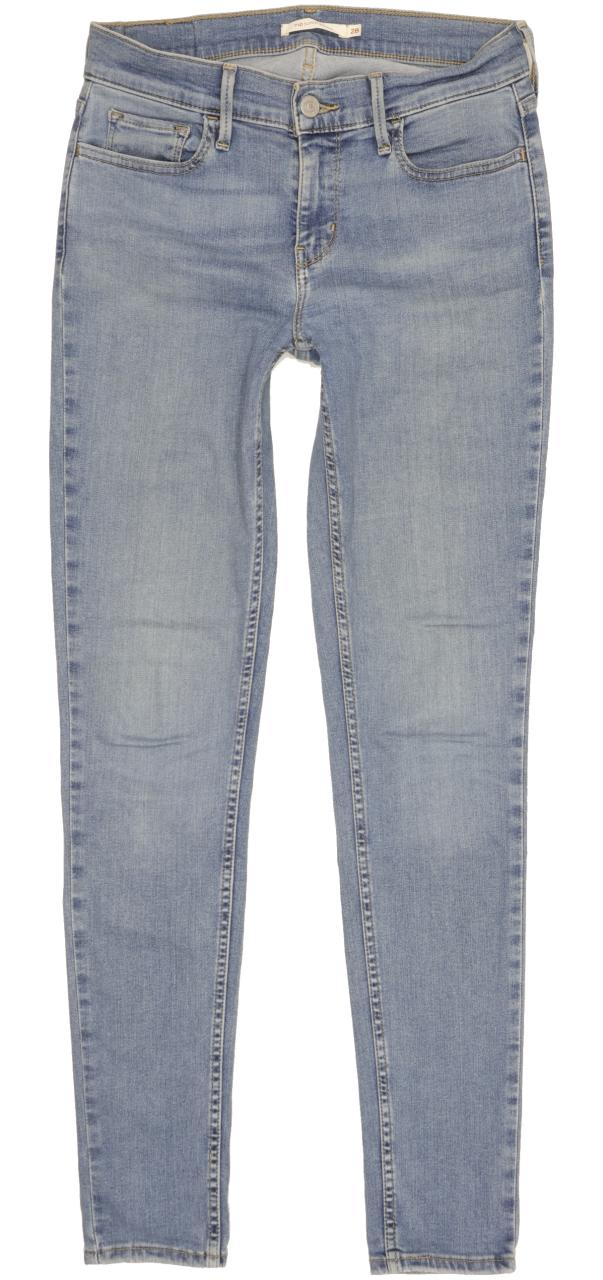 Levi's 710 Super Women Blue Skinny Slim Stretch Jeans W28 L30
