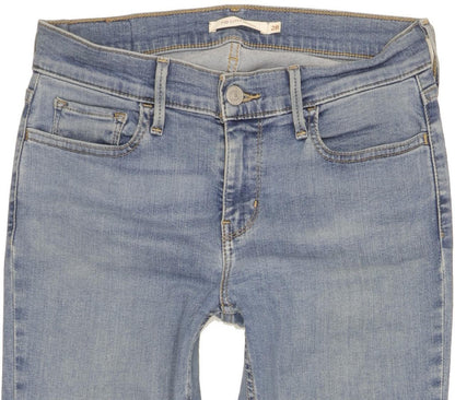 Levi's 710 Super Women Blue Skinny Slim Stretch Jeans W28 L30
