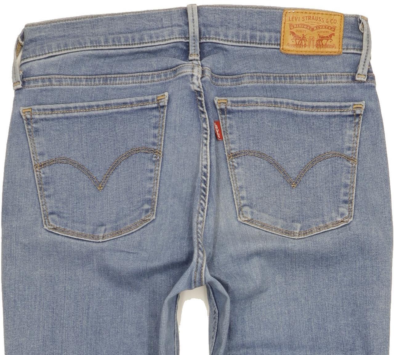 Levi's 710 Super Women Blue Skinny Slim Stretch Jeans W28 L30
