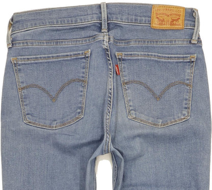 Levi's 710 Super Women Blue Skinny Slim Stretch Jeans W28 L30
