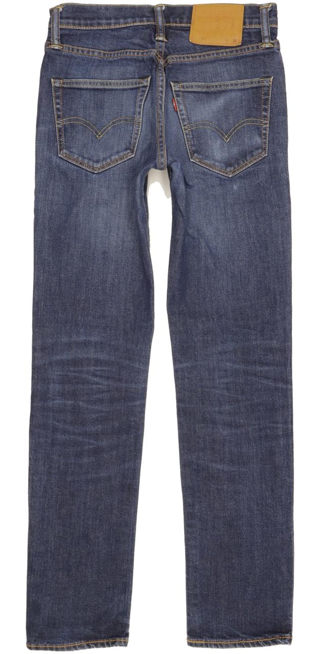Levi's 511 Men Blue Straight Slim Jeans W28 L31
