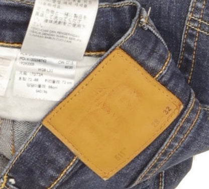 Levi's 511 Men Blue Straight Slim Jeans W28 L31
