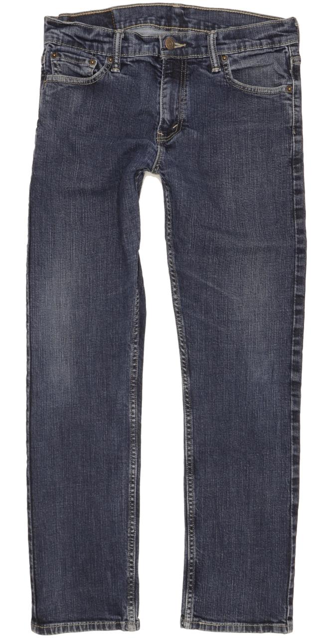 Levi's 504 Men Blue Straight Regular Stretch Jeans W30 L29