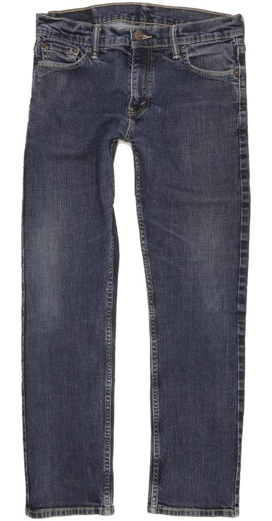 Levi's 504 Men Blue Straight Regular Stretch Jeans W30 L29