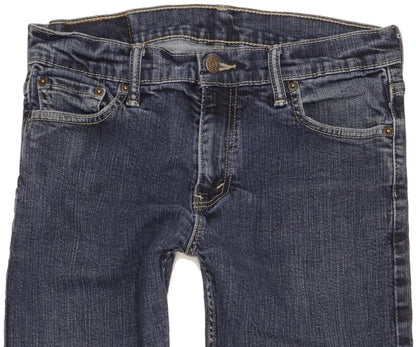Levi's 504 Men Blue Straight Regular Stretch Jeans W30 L29
