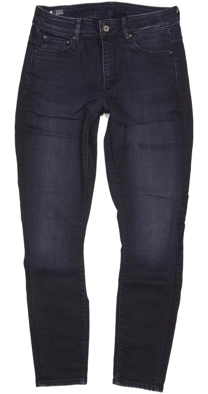 G-Star 3301 High Women Navy Skinny Slim Stretch Jeans W32 L31