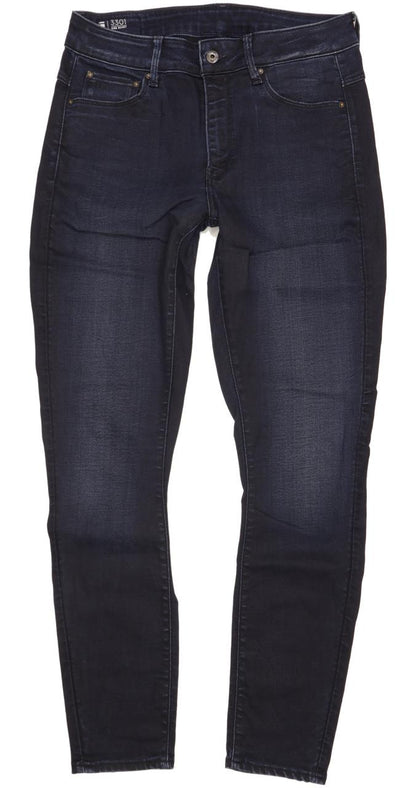 G-Star 3301 High Women Navy Skinny Slim Stretch Jeans W32 L31