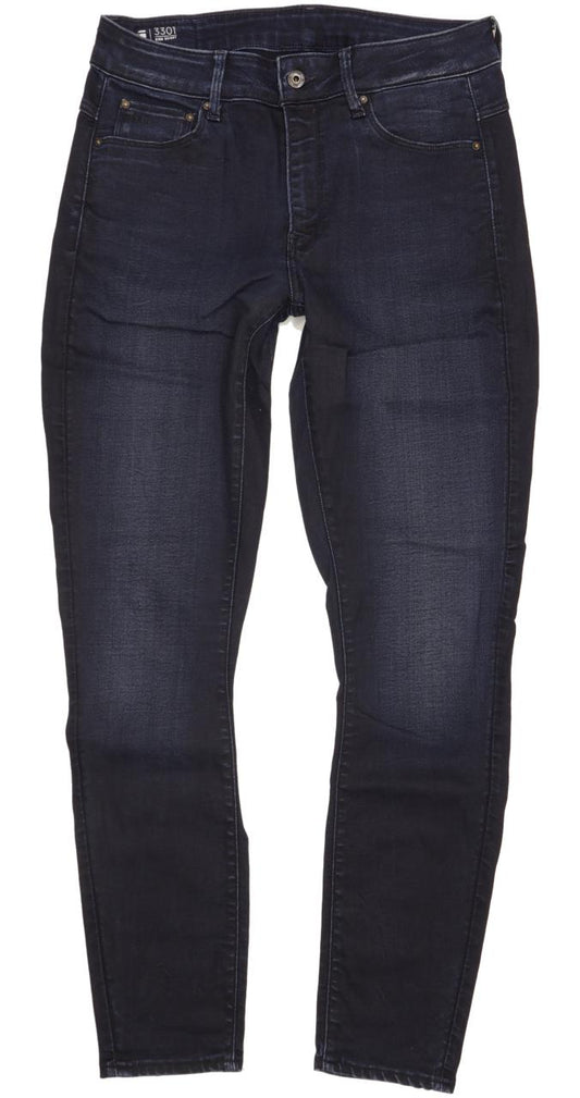 G-Star 3301 High Women Navy Skinny Slim Stretch Jeans W32 L31
