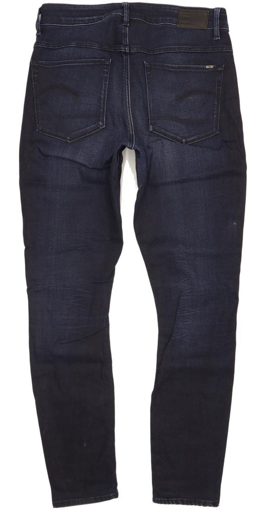 G-Star 3301 High Women Navy Skinny Slim Stretch Jeans W32 L31