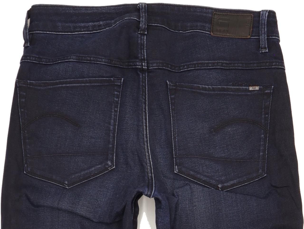 G-Star 3301 High Women Navy Skinny Slim Stretch Jeans W32 L31