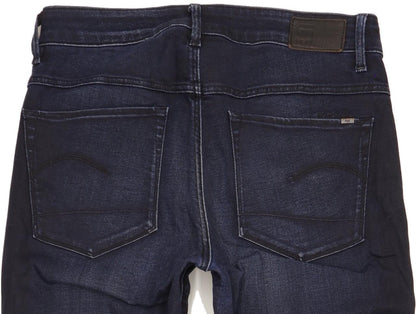 G-Star 3301 High Women Navy Skinny Slim Stretch Jeans W32 L31