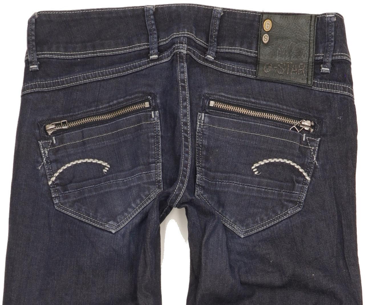 G-Star Fender Women Navy Skinny Slim Stretch Jeans W28 L34