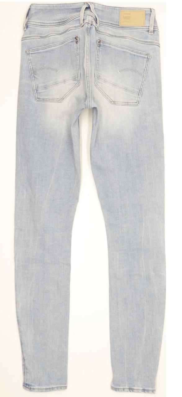 G-Star Lynn Mid Women Blue Skinny Slim Stretch Jeans W25 L29