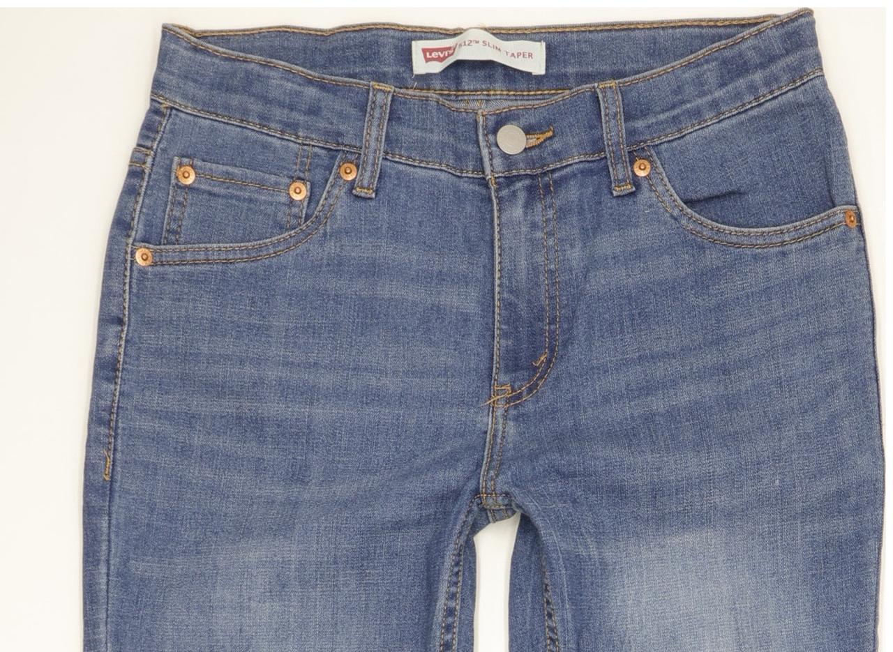 Levi's 512 Kids Blue Tapered Slim Stretch Jeans W28 L31