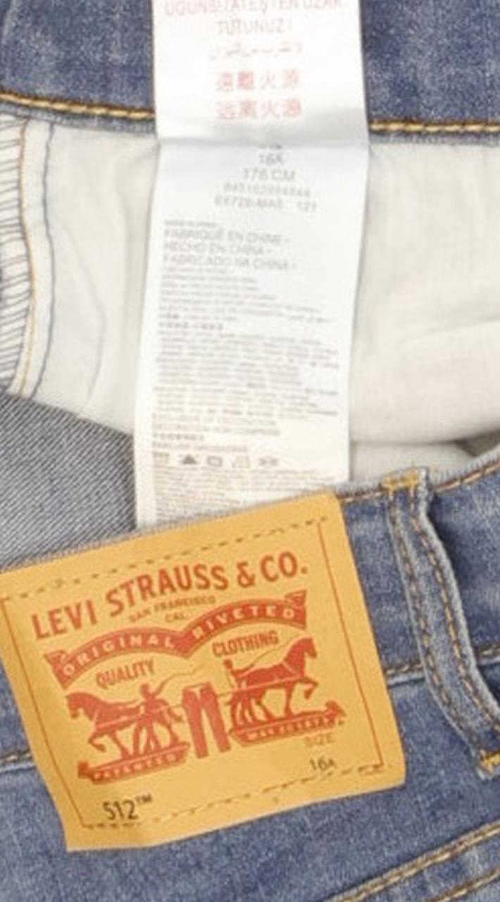 Levi's 512 Kids Blue Tapered Slim Stretch Jeans W28 L31