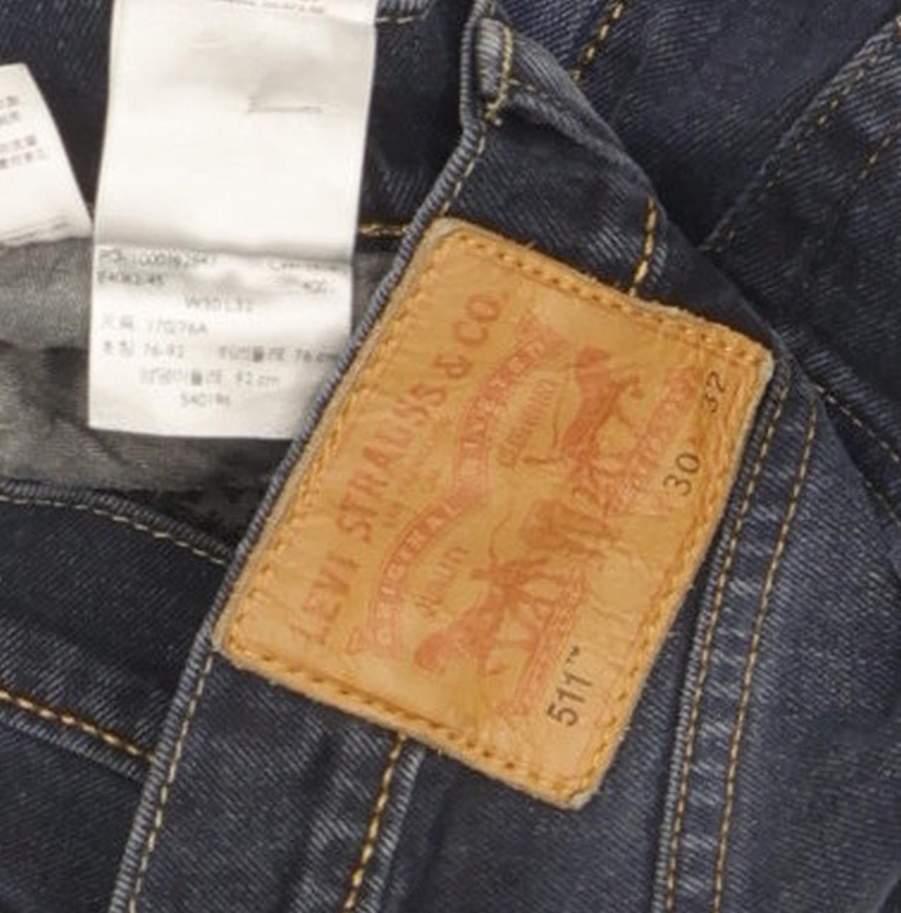 Levi's 511 Men Blue Straight Slim Stretch Jeans W30 L32