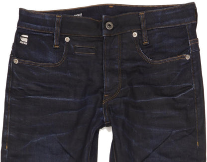 G-Star D-Staq Men Navy Skinny Slim Jeans W28 L32