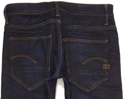 G-Star D-Staq Men Navy Skinny Slim Jeans W28 L32