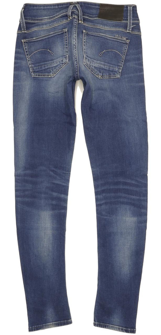 G-Star Lynn Women Blue Skinny Slim Stretch Jeans W27 L31